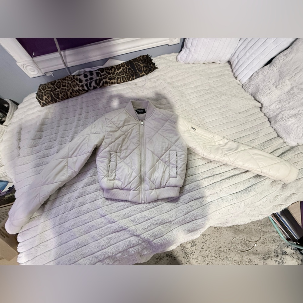 Streetwear Society Cream Bomber Jacket